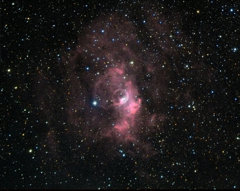 NGC7635, premier essai en HaLRGB pour la bulle Hargb10