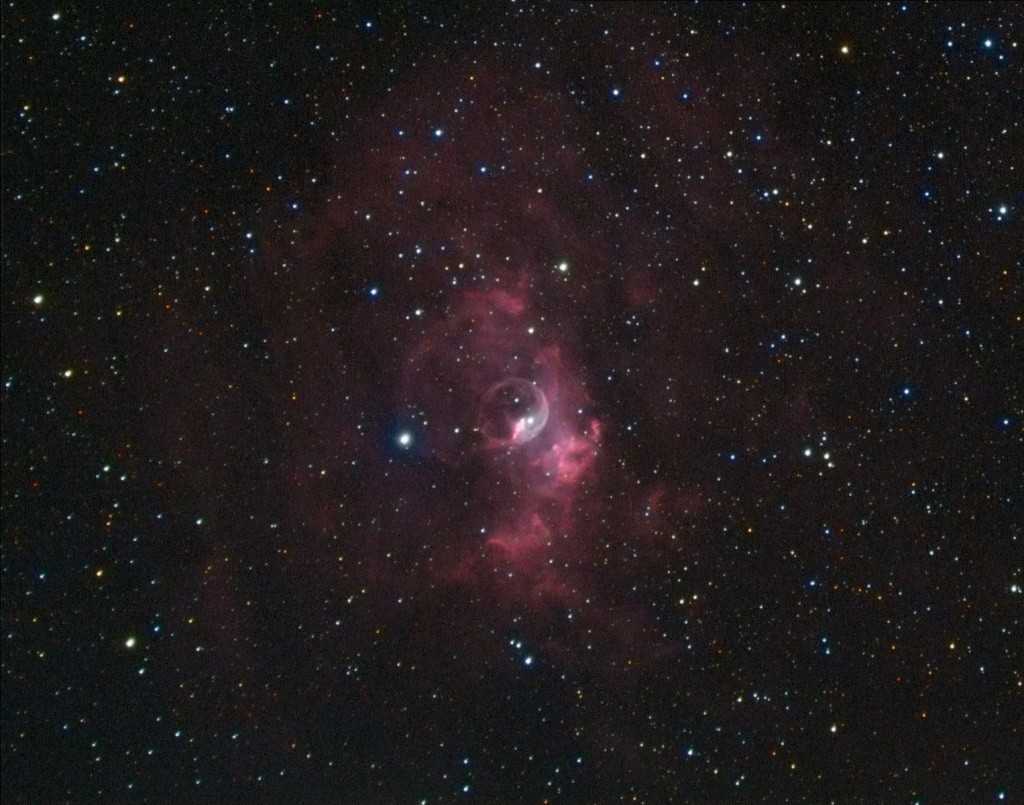 NGC7635, premier essai en HaLRGB pour la bulle Hargb11