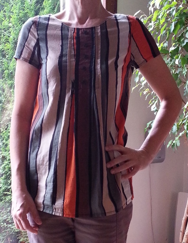 [2014/2] réalisation : 15 accordion blouse en lin / Nine couture 20140613