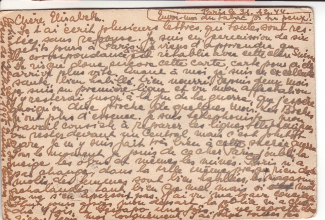 Lettre de Fontaine Denis (Marne) du 30.12.1944 avec censure C.F. cachet du même type que C.J. et C.R. 7001110