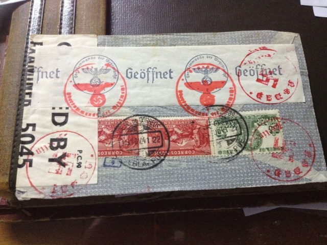 Lettre de Berlin avec cachet rouge "N.S.D.A.P. - BERLIN -"pour la France Ss_rs_10