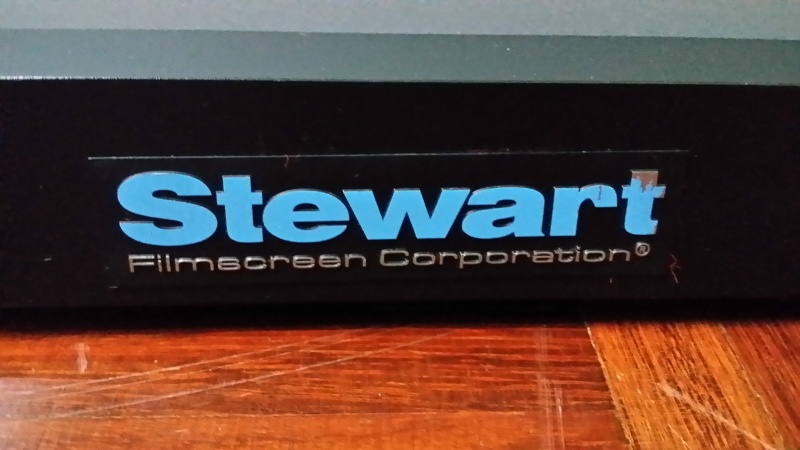 Stewart firehawk 84" fixed frame screen 20140613