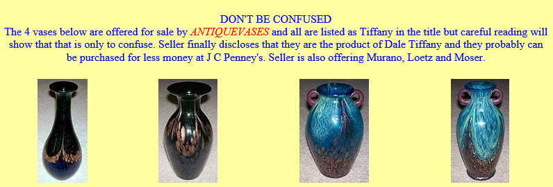 Paire de vases modernes en verre Dale Tiffany - made in China Scree105