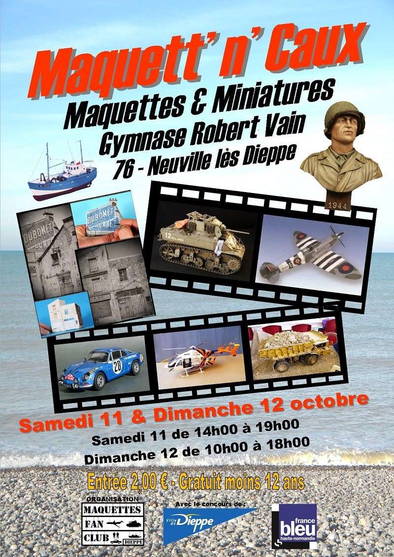 "Maquett'n Caux" Dieppe les 11 & 12 octobre 2014  les photos Affich10