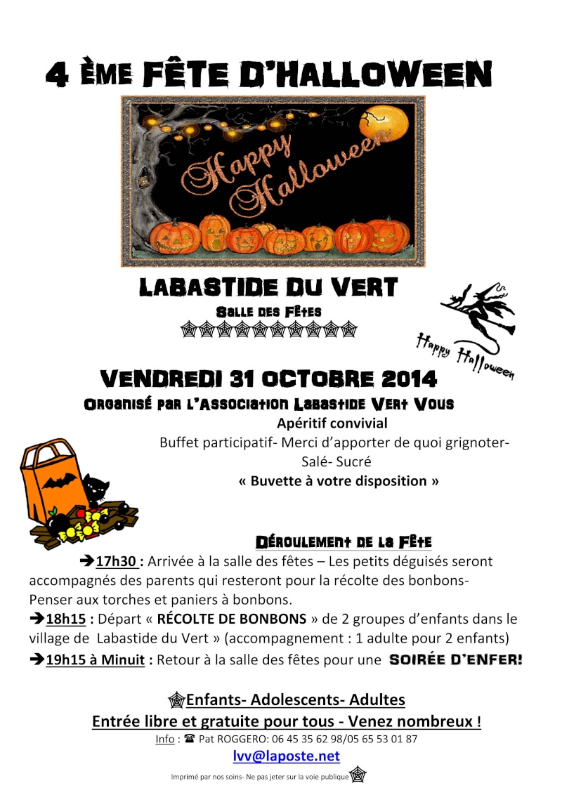 Soirée d'Halloween 2014 à Labastide du Vert Flyer_12