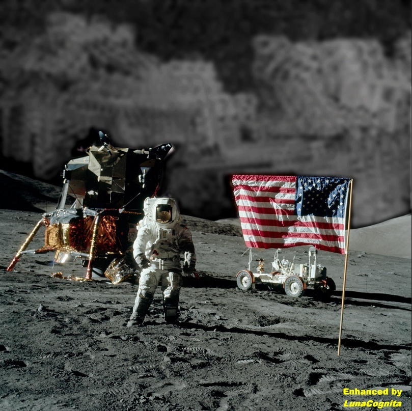 Apollo 17 Image - AS17-134-20382 - Smoking Gun Proof of Image Tampering Enhanc10