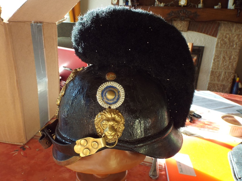 CASQUE raupenhelm , casque à chenille bavarois modèle 1868 !!! Dscf2517