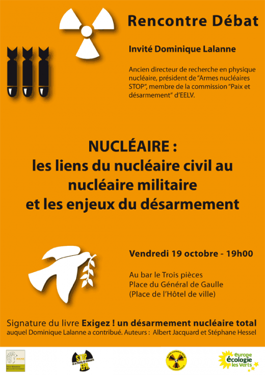 Rencontre-débat "Les liens du nucléaire civil au nucléaire militaire et les enjeux du désarmement" Rouen-10