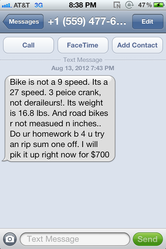 what's the dumbest thing someone has texted you off craigslist... Img_0910