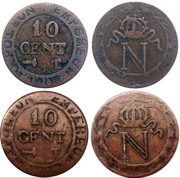 10 Centimes Napoléon I   Nantes Faux_112