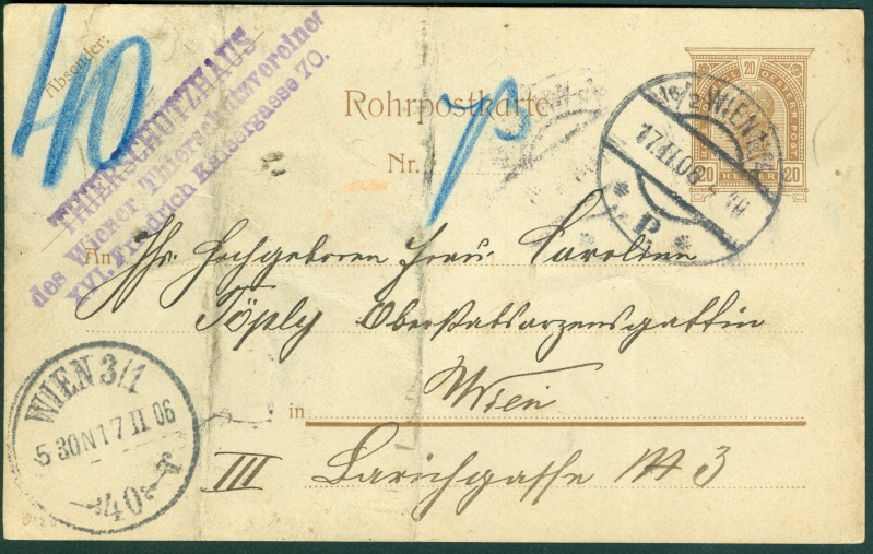 Post - KuK Rohrpost 1906_r10