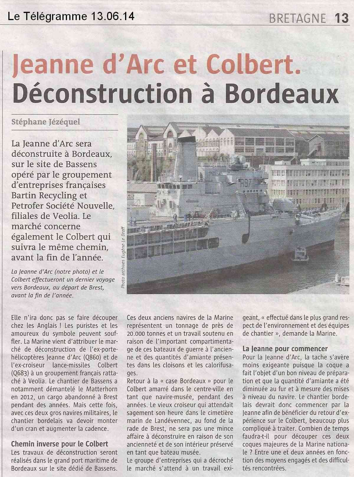 [Autre sujet Marine Nationale] Démantèlement, déconstruction des navires - TOME 1 - Page 26 Scan1415