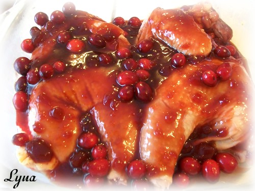 Poulet sauce aux canneberges Poulet21