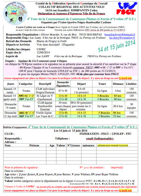 FSGT - 4ème Tour de la CCPFY - 14/15 Juin 2014 Captur11