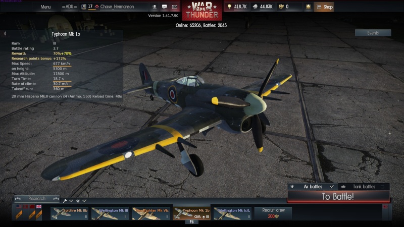 My war thunder hanger(Great Britain) 2014-016