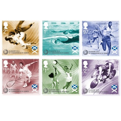 United Kingdom - 6 Stamps - Commonwealth Games Glasgow 2014 Glasgo10