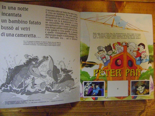 ALBUM PETER PAN edizioni PANINI INCOMPLETO ma MOLTO BUONO/OTTIMO Peter410