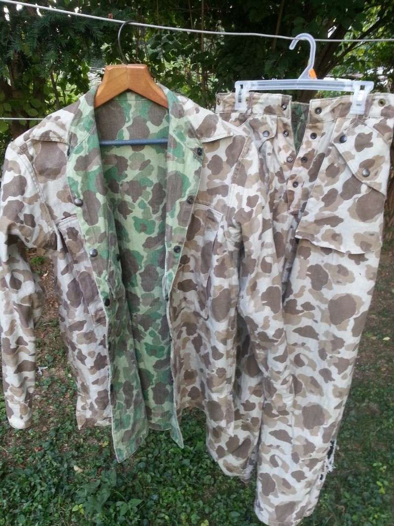 USMC or Army HBT WW2 Camo Original or Reproduction? P42210