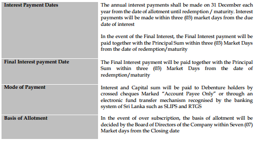 Dunamis Capital Debenture 2014 - Salient features at a glance Dun210