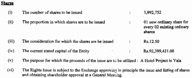 Ascot Holdings Rights Issue & Warrants Sha10