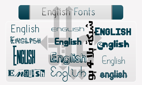 تحميل مجموعة خطوط عربى وانجليزى 152510