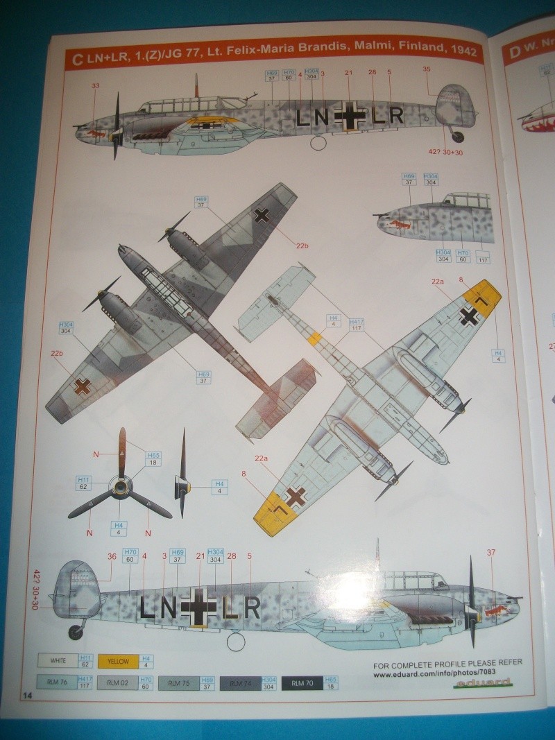 [concours Avions Allemands WWII] BF 110 E 1/72 Eduard Profipack (MAJ du 31/03/15 photos finish) 100_3035