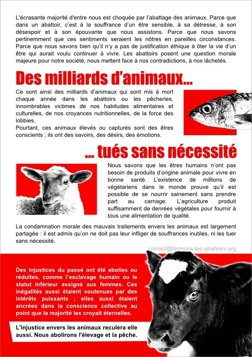 20 - Marche pour la fermeture des abattoirs - Paris - 15 juin 2014   Tract-10