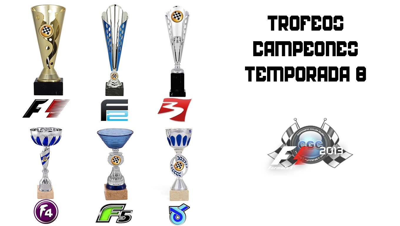 Los 6 campeones de la Temporada 8 tendrán su merecido premio Trofeo12