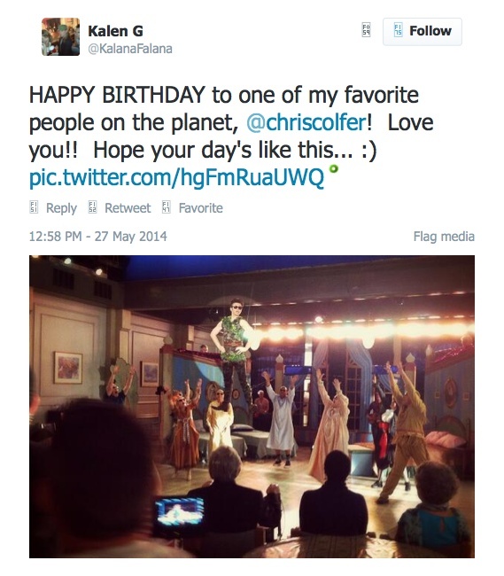 Chris Colfer Tweets - Page 2 Twitte12
