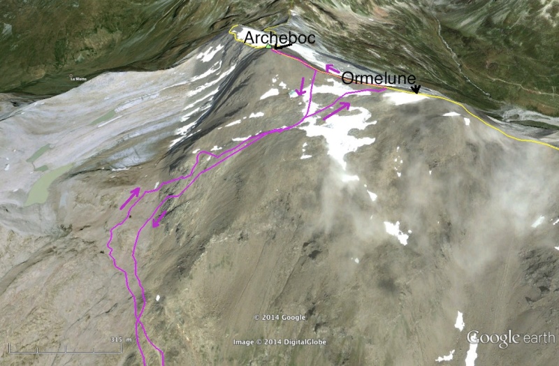 Le Monal - Vallon du Clou - Pointes d’Ormelune et d'Archeboc Archeb11