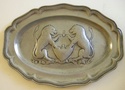 Pewter tray, armorial? Dscn8119