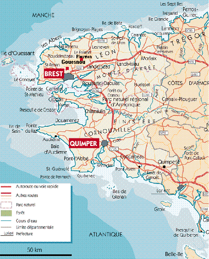 Les combats dans le Finistère et la libération de Brest en 1944 . Finist10