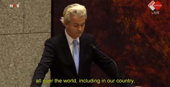 Geert Wilders au parlement néerlandais . Geert-10