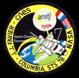 Mission STS-78 / Le patch méconnu de l'ANSTJ (anstj) pour Jean-Jacques Favier Sts-7810