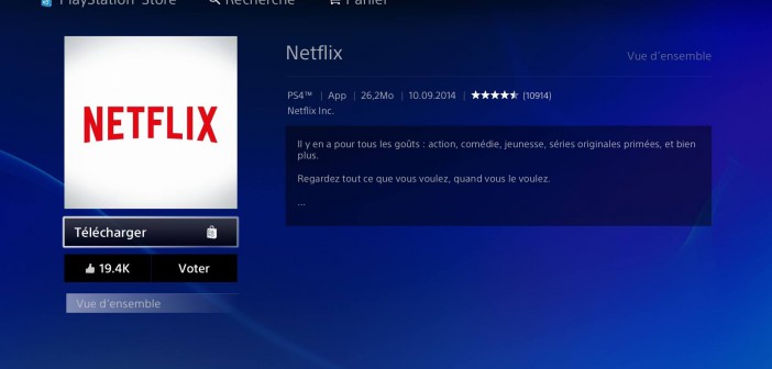 	 Netflix est disponible sur PS4  10623410