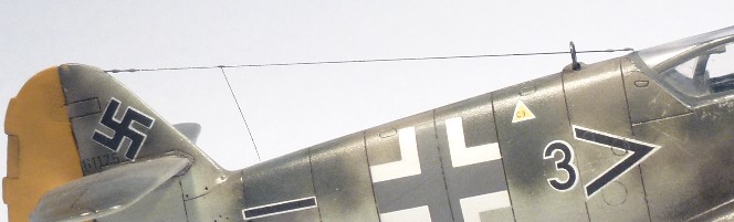 Bf 109 g14 Hasegawa  Antenn10