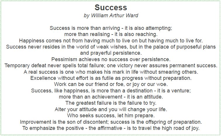 WHAT IS SUCCESS ? Succes10