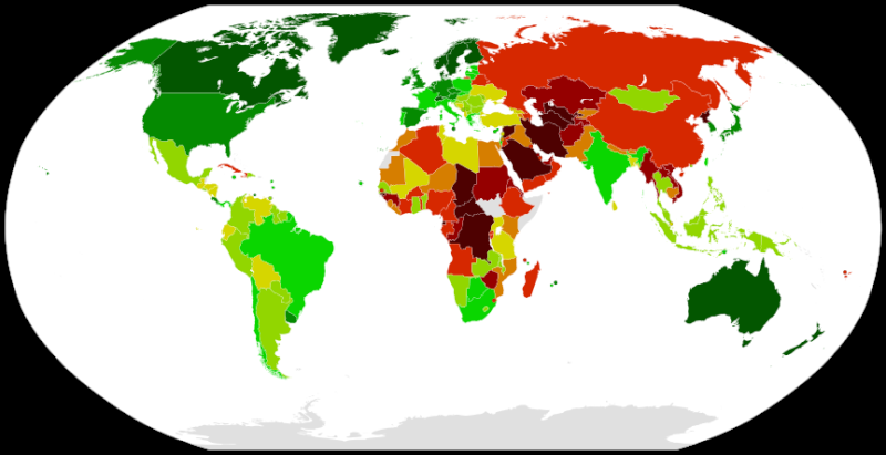 Liberté de la presse dans le monde. Democr10