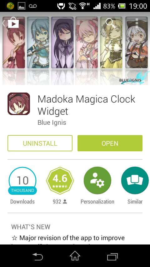 [ ANDROID WIDGET ] Relógio Madoka Magica  10689510