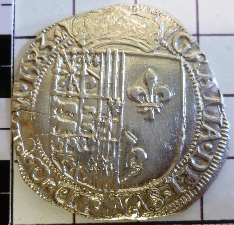 Franc d'argent pour Henri II de Navarre B3_cop11