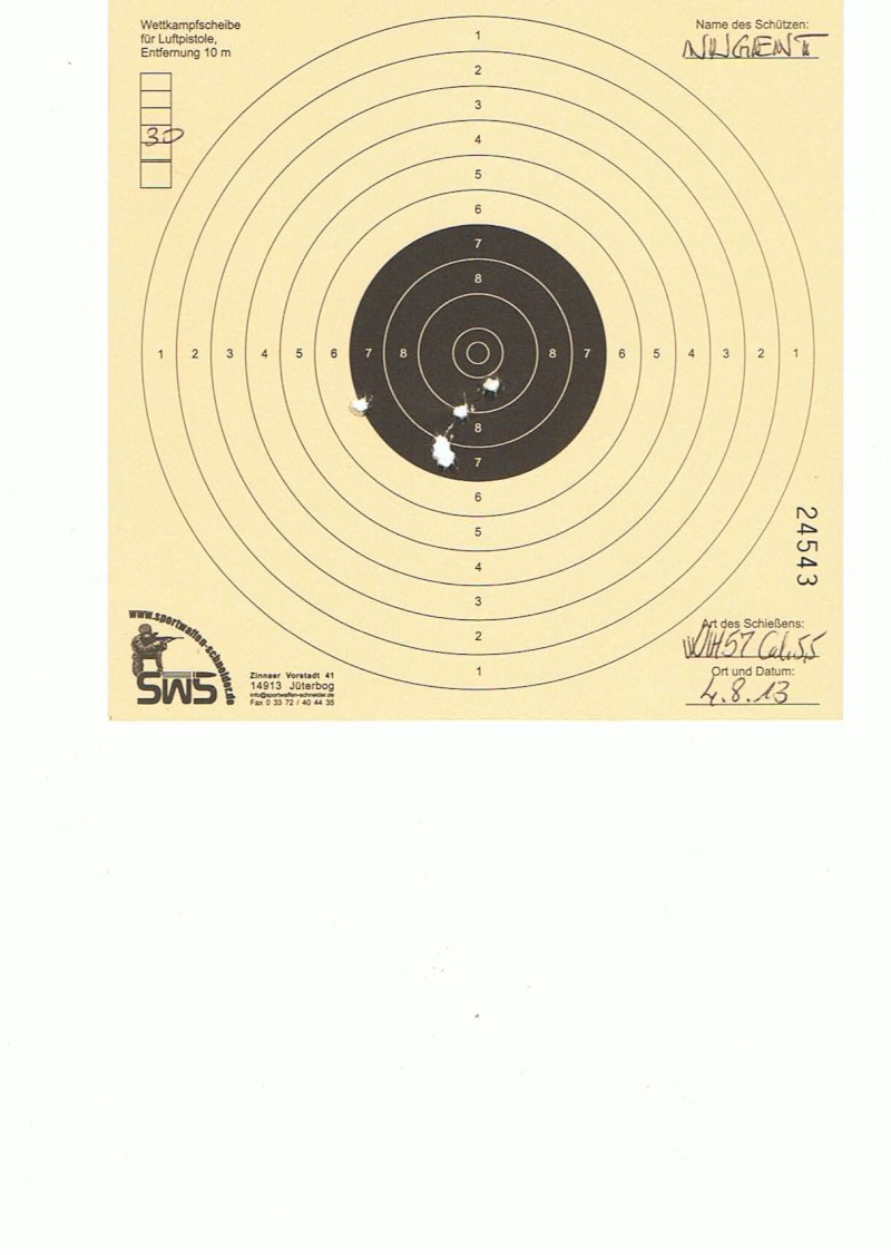 Test Plombs H&N "Field Target Trophy Green" sur HW 57 Cal.5,5 7,5 Joules 30m10