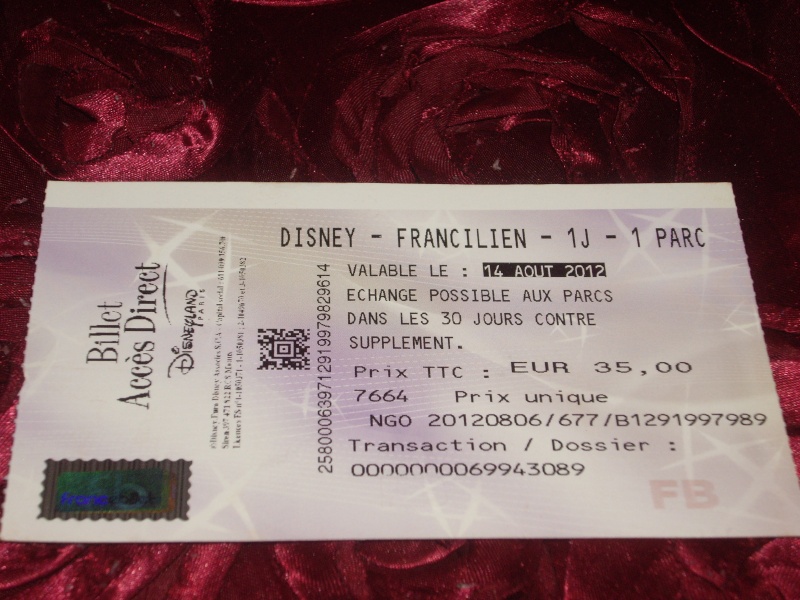 Questions par rapport aux billets francilien été. Imgp1713