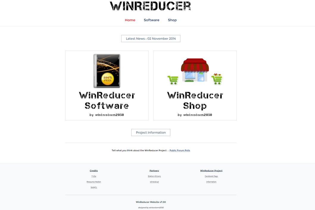 *OPENED* What do you think about the new WinReducer Website (v7.00) ? Websit11