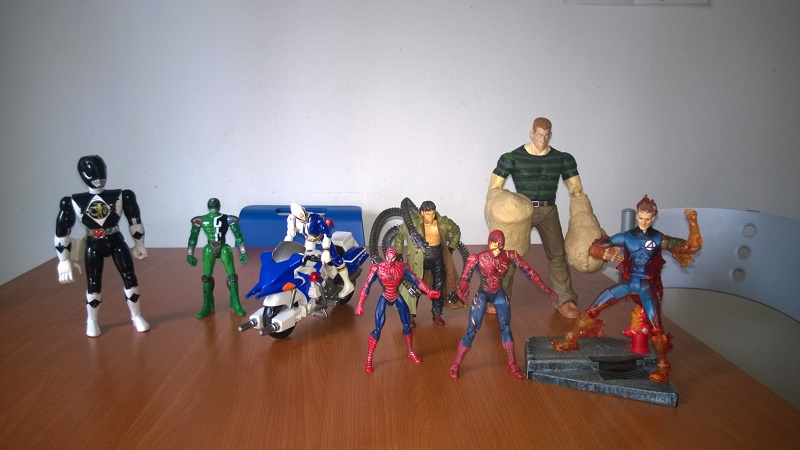 VENDO ACTION FIGURES varie (Spiderman, Uomo sabbia, Torcia umana, Dr. Octopus, Power Rangers) Wp_20110