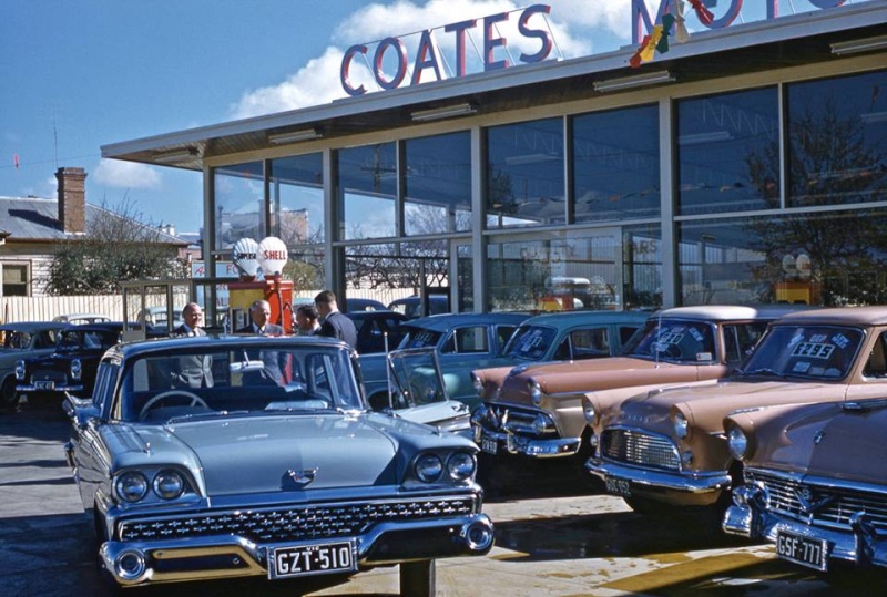 Car Showrooms & Dealerships - Concessionnaires automobiles - 1950s - 1960s 10580113