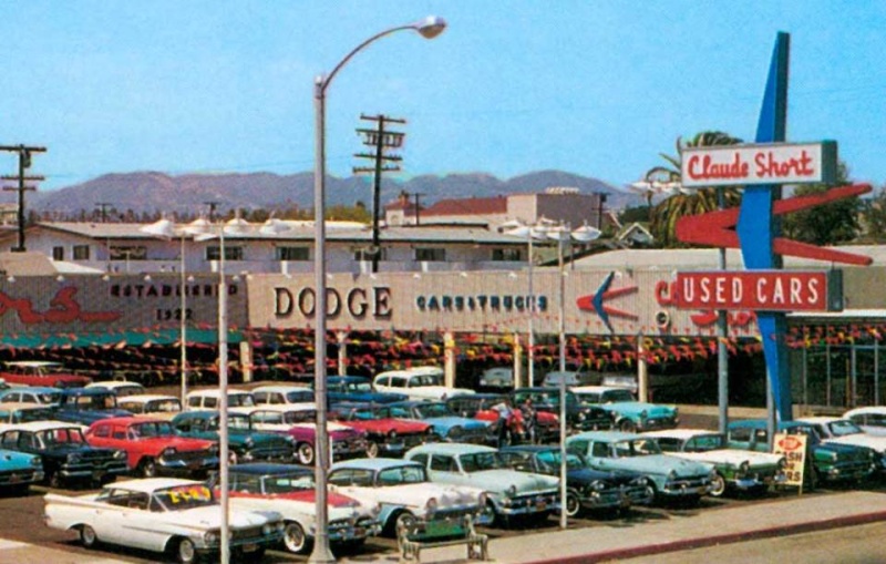 Car Showrooms & Dealerships - Concessionnaires automobiles - 1950s - 1960s 10650011