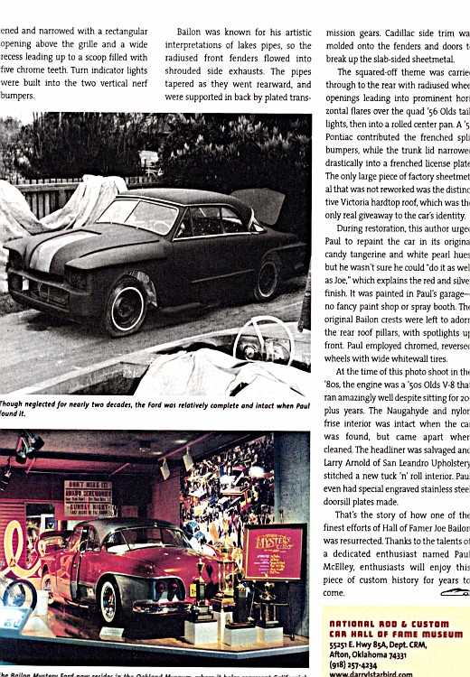 1951 Ford Victoria - Joe Bailon's Mystery Ford - Hall of Fame   J145-v10