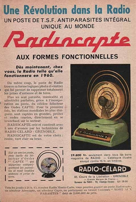 Radio Capte - Radio Celard - 1955 Radioc10