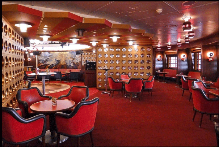 The Dutch cruise liner SS Rotterdam - “The Grande Dame"  1959 - Bateau de croisière design Sans-t39