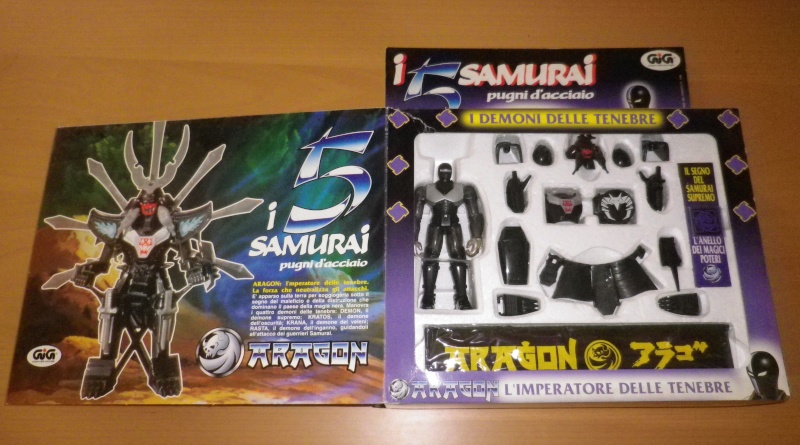 I CINQUE SAMURAI TAKARA/GIG del 1988 - Lotto di 6 personaggi in ottime  condizioni